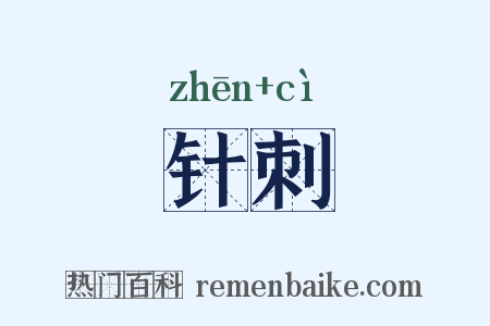 针刺是什么意思的图片